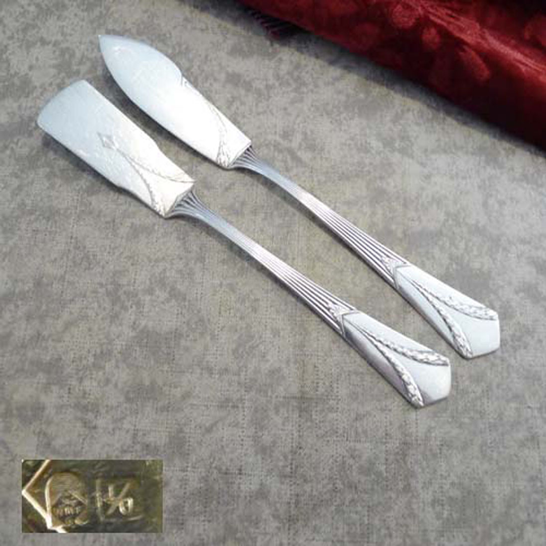 WMF 26 Empire Butter und Käsemesser I/O versilbert