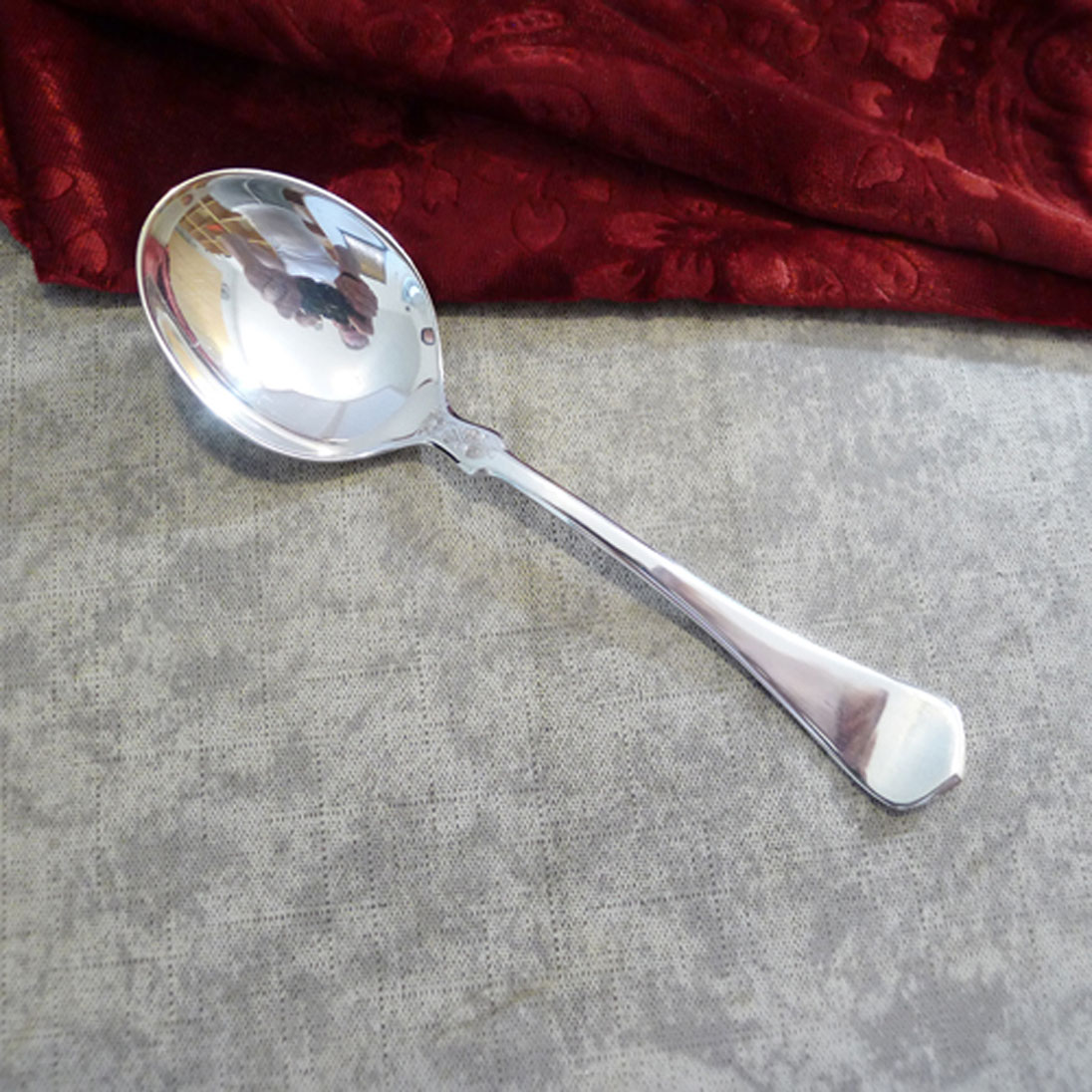 Wilkens S. Gripsholm Sahnelöffel 90 versilbert