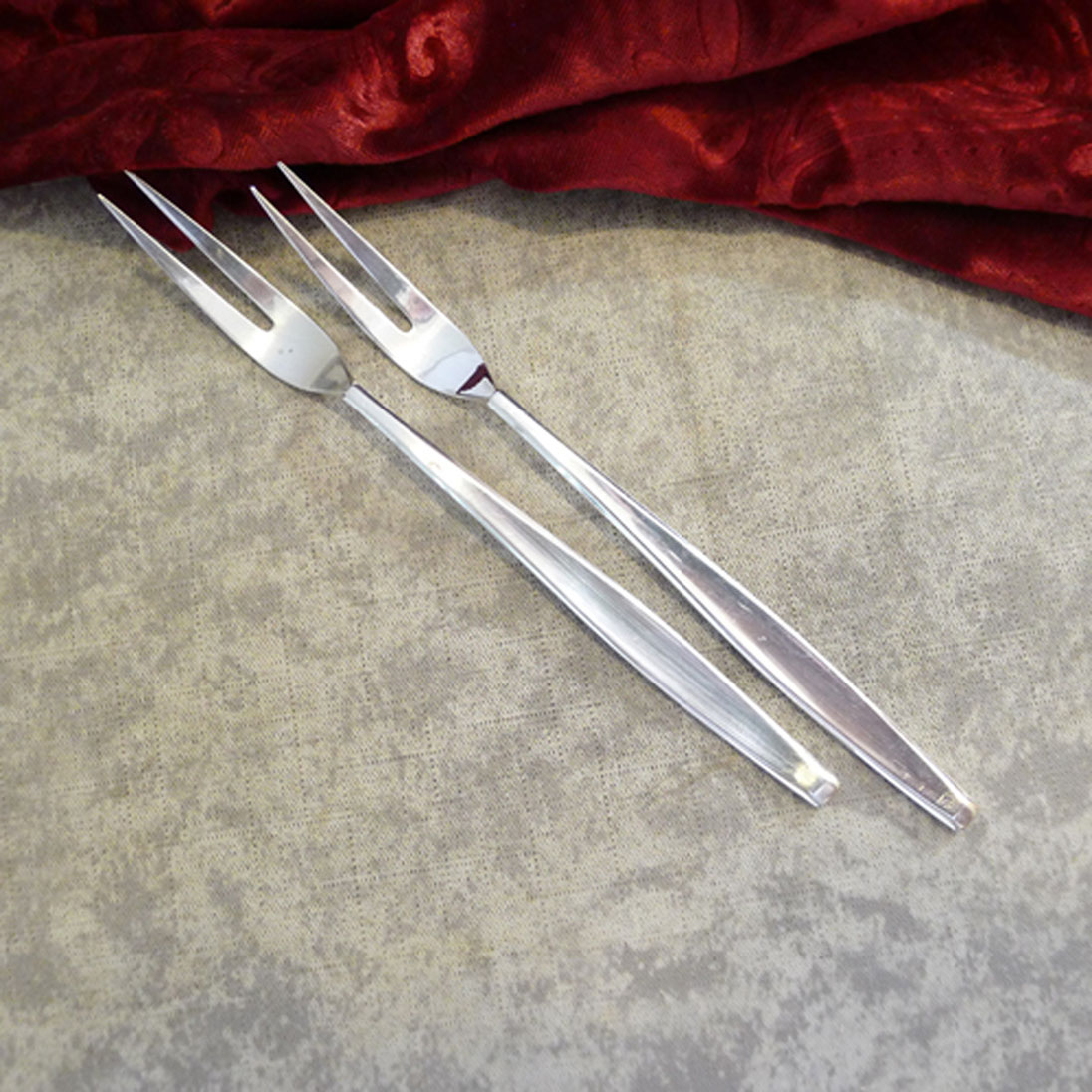 BSF 109 Madame 2 Fleischgabeln 90 versilbert