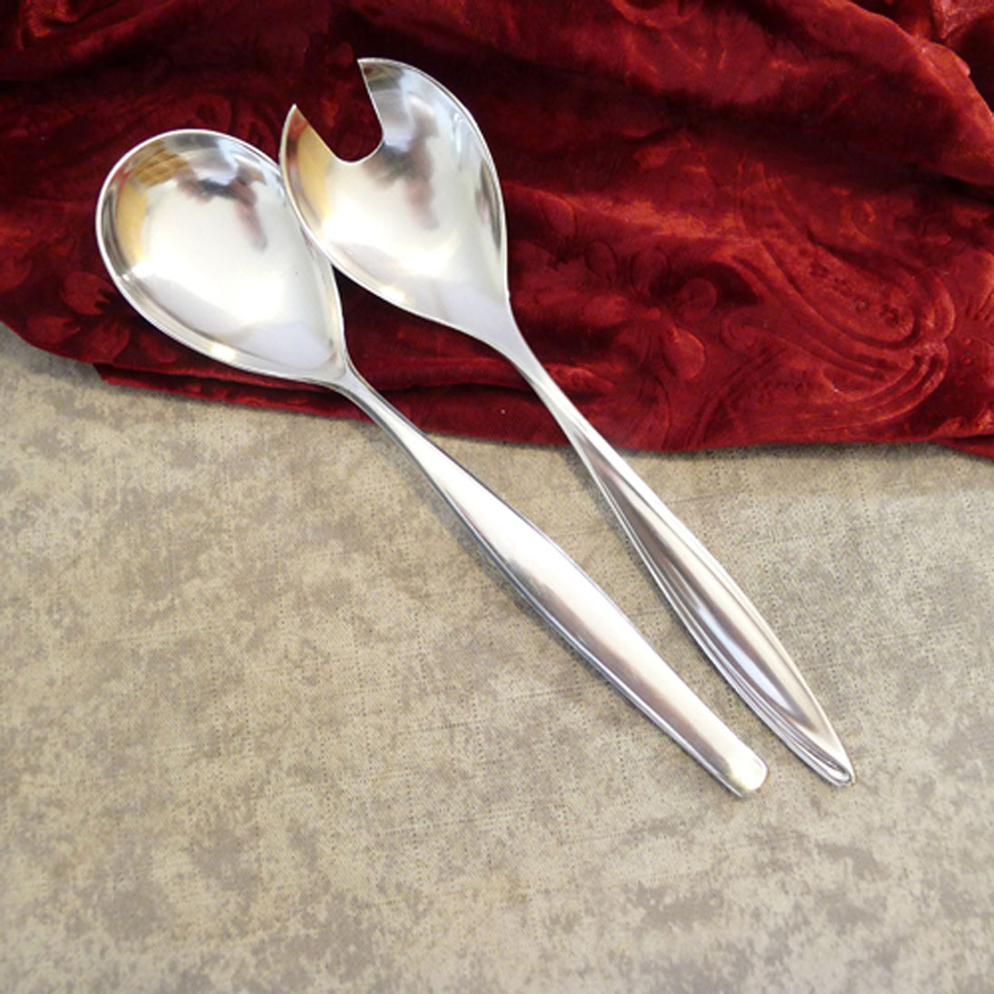Bruckmann 763 Princess Salatbesteck 90 versilbert