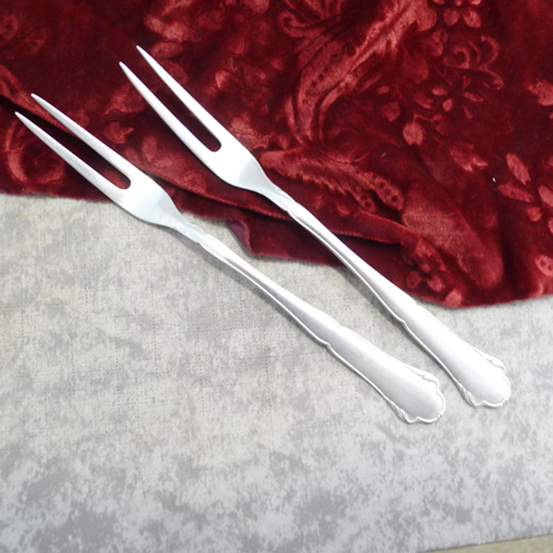 WMF 2700 2 Fleischgabeln 90 versilbert