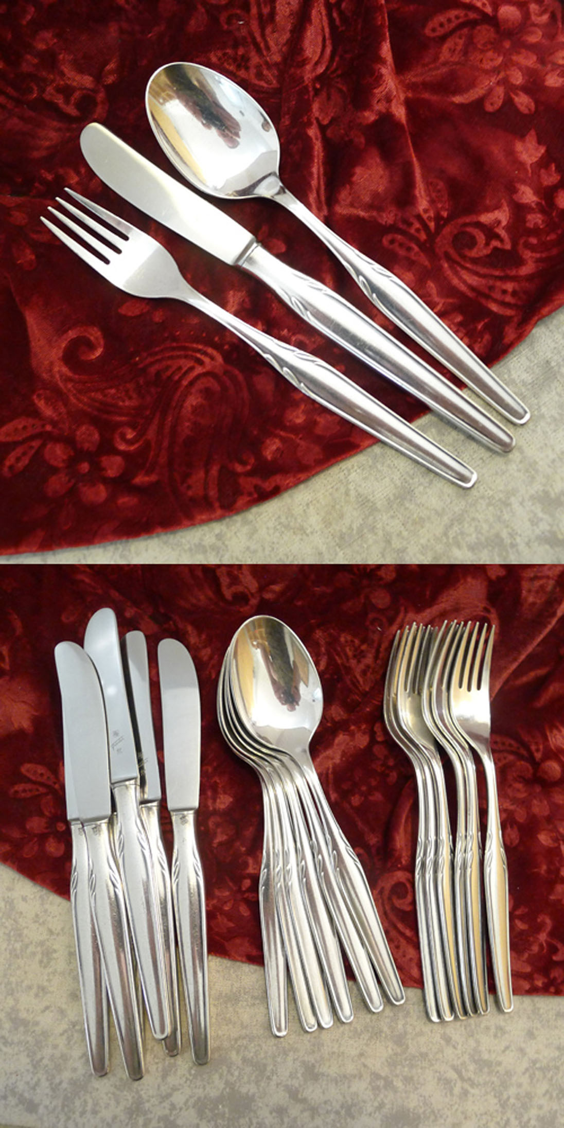 WMF Paris Tafelbesteck 6 Personen 90 versilbert
