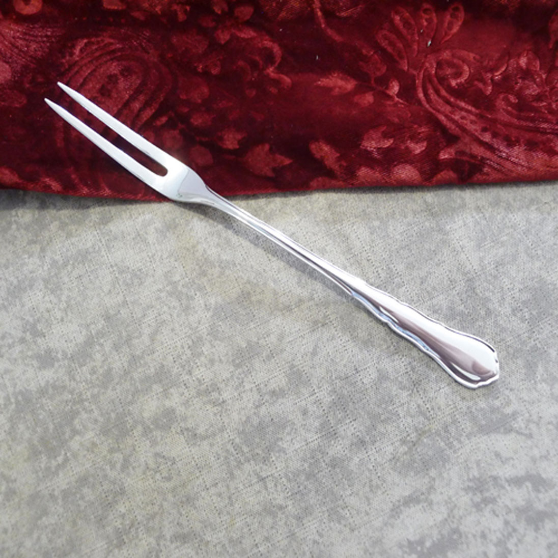 WMF 2100 Chippendale Fleischgabel 90 versilbert