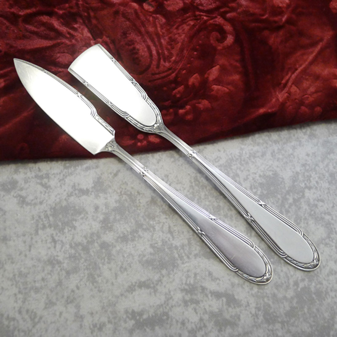 WMF 200 Kreuzband Butter und Käsemesser I/O versilbert