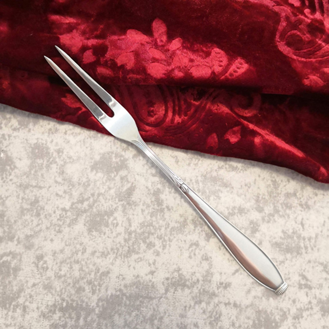 WMF 1400 Lilie Fleischgabel 90 versilbert