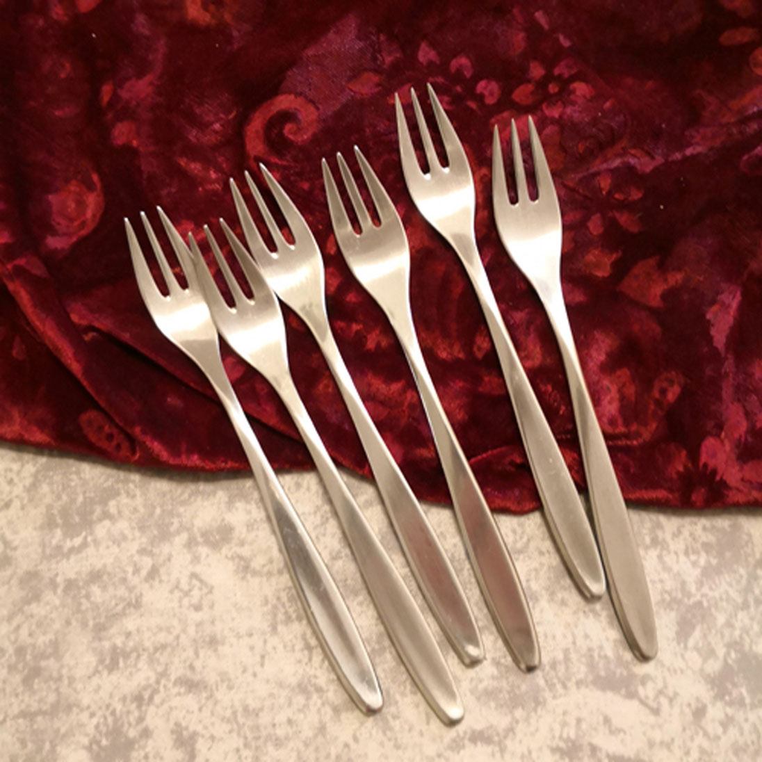 WMF Hamburg 6 Kuchengabeln 90 versilbert
