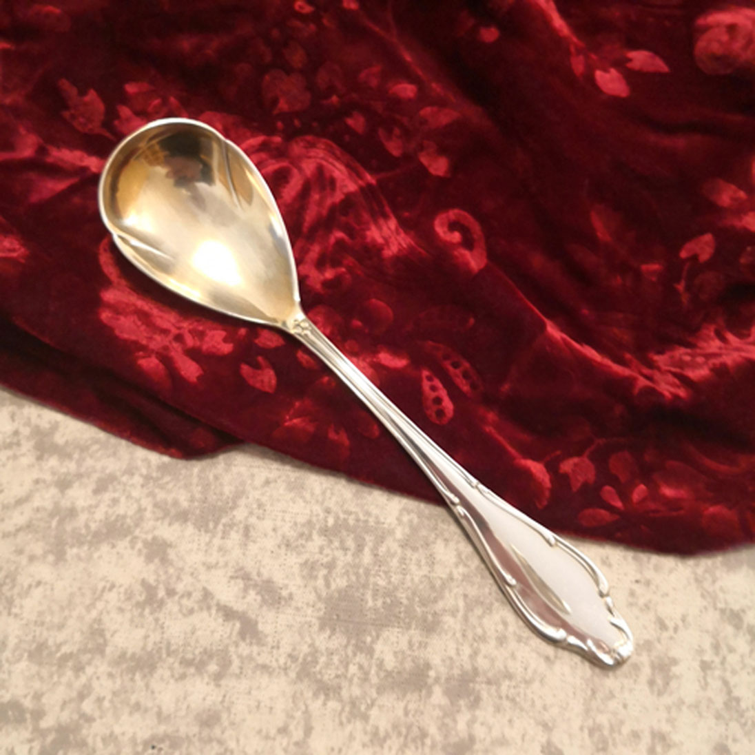 Wellner 398 Mozart Kompottlöffel 90 versilbert