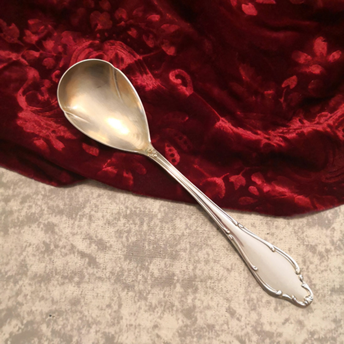 Wellner 398 Mozart Kompottlöffel 90 versilbert
