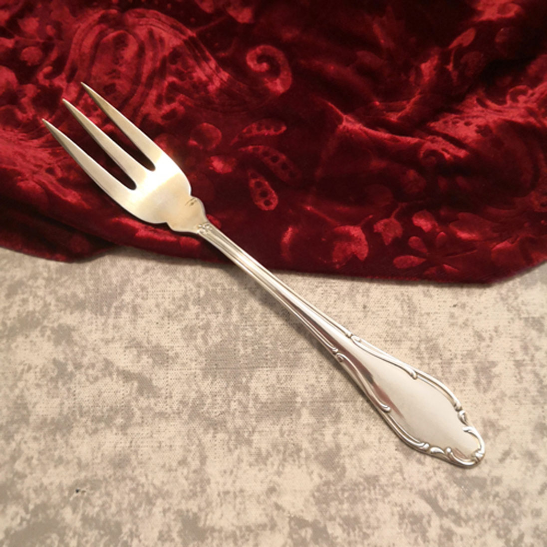 Wellner 398 Mozart Brotgabel 90 versilbert