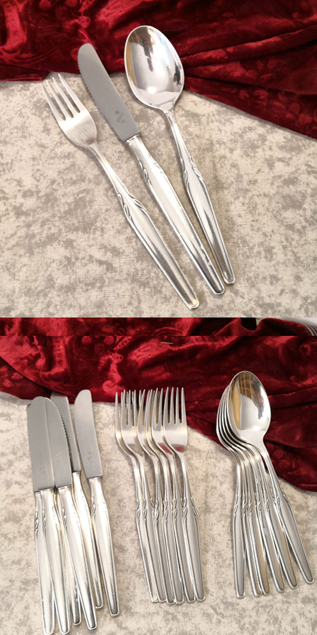 WMF Paris Tafelbesteck 6 Personen 90 versilbert