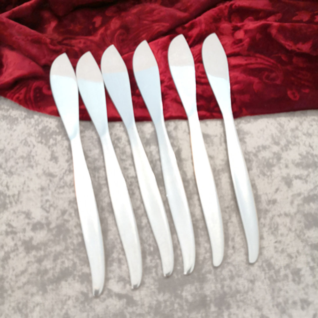 WMF Stockholm 6 Fischmesser 90 versilbert
