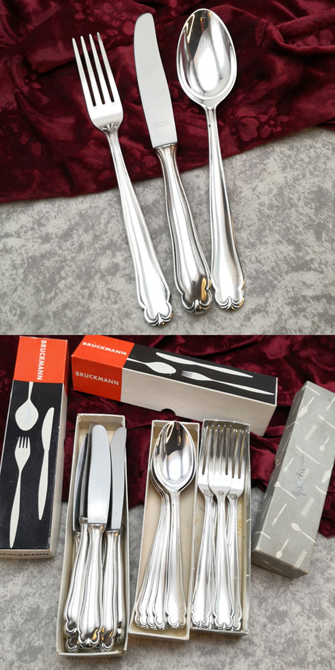 Bruckmann 761 Favorite Tafelbesteck 6 Personen 90 versilbert