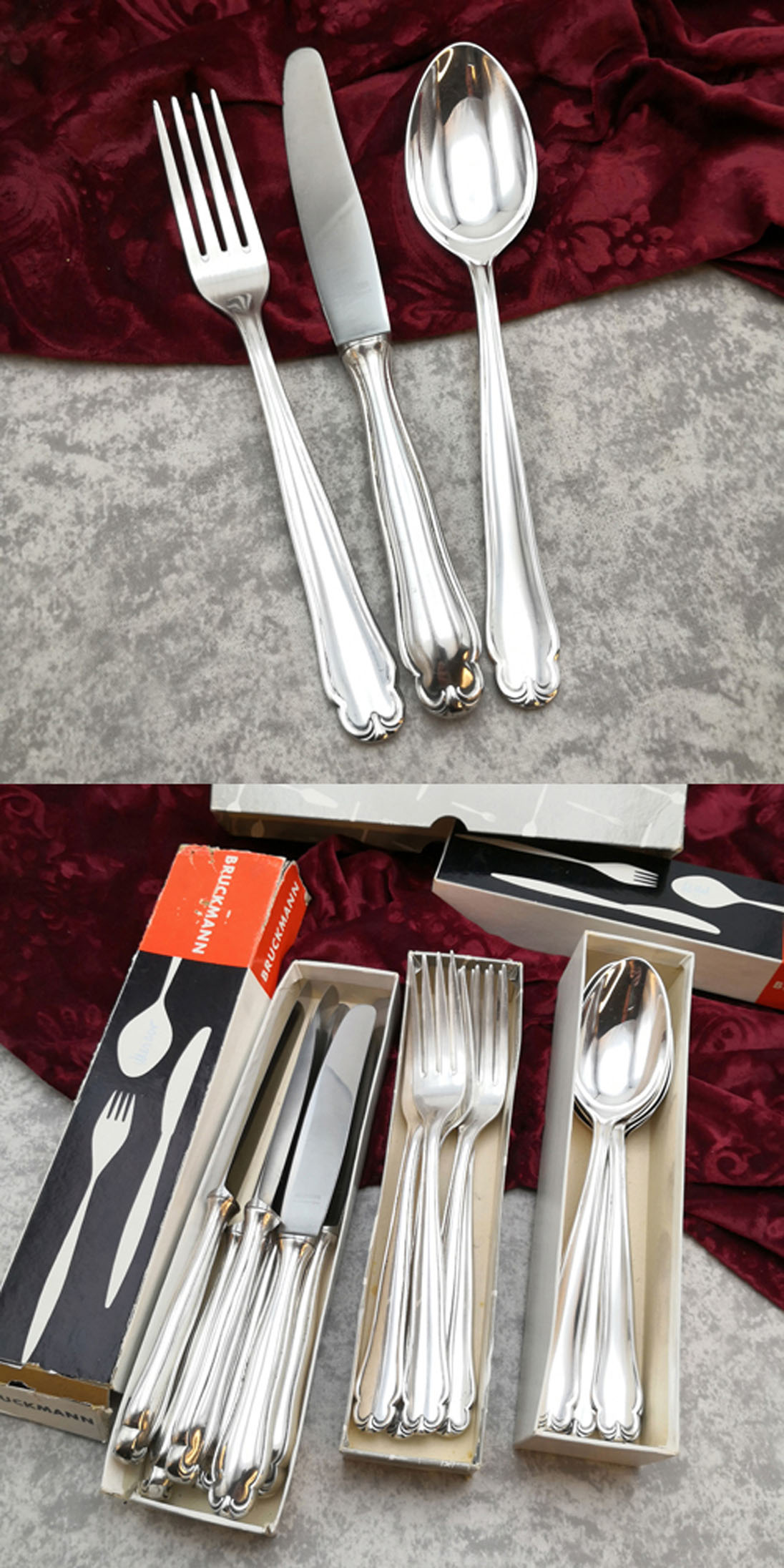 Bruckmann 761 Favorite Tafelbesteck 6 Personen 90 versilbert