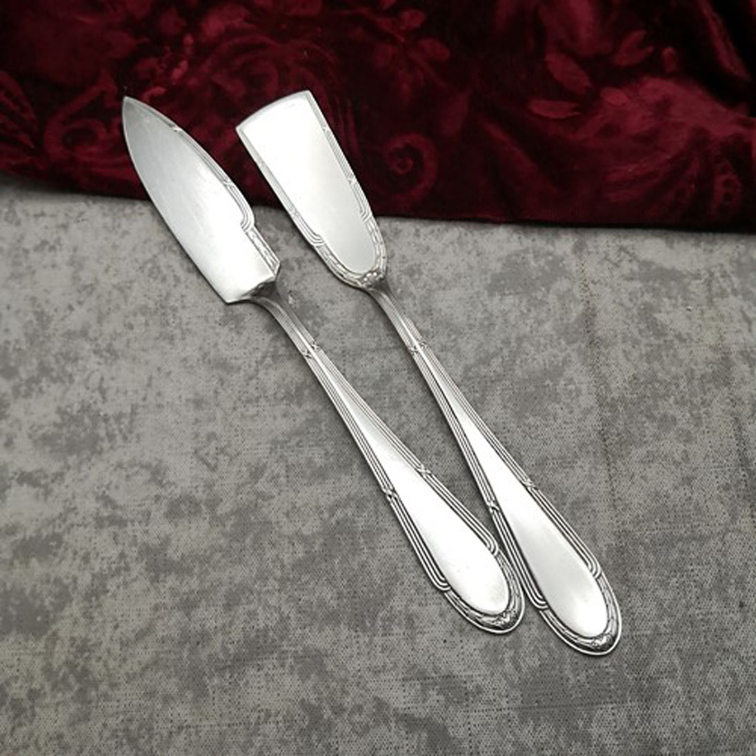 WMF 200 Kreuzband Butter und Käsemesser versilbert