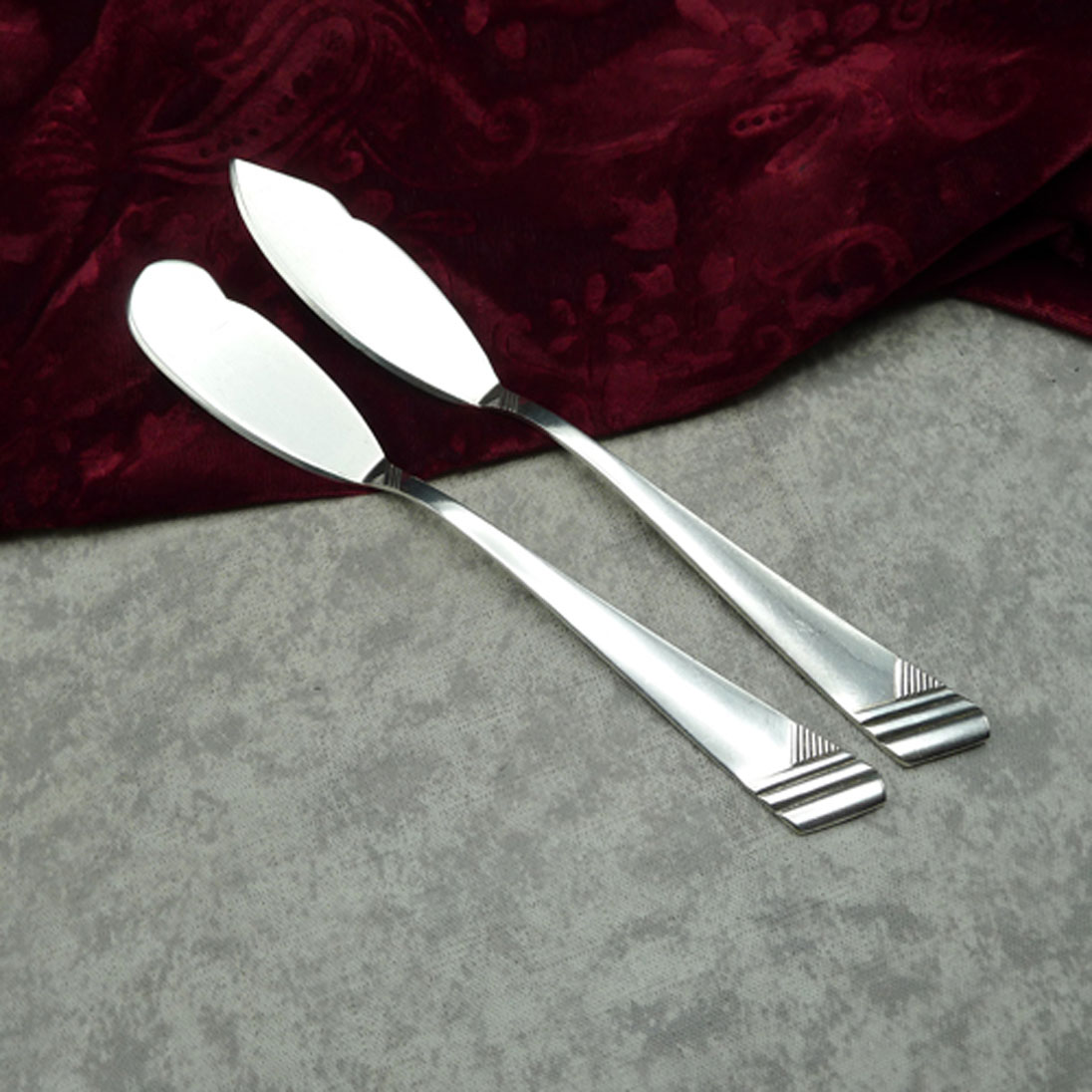 OKA 129 Art Deco Butter- und Käsemesser 90 versilbert
