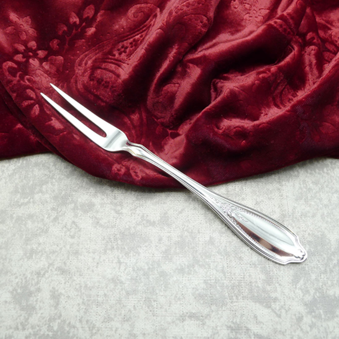 WMF Englische Rose Fleischgabel 90 versilbert