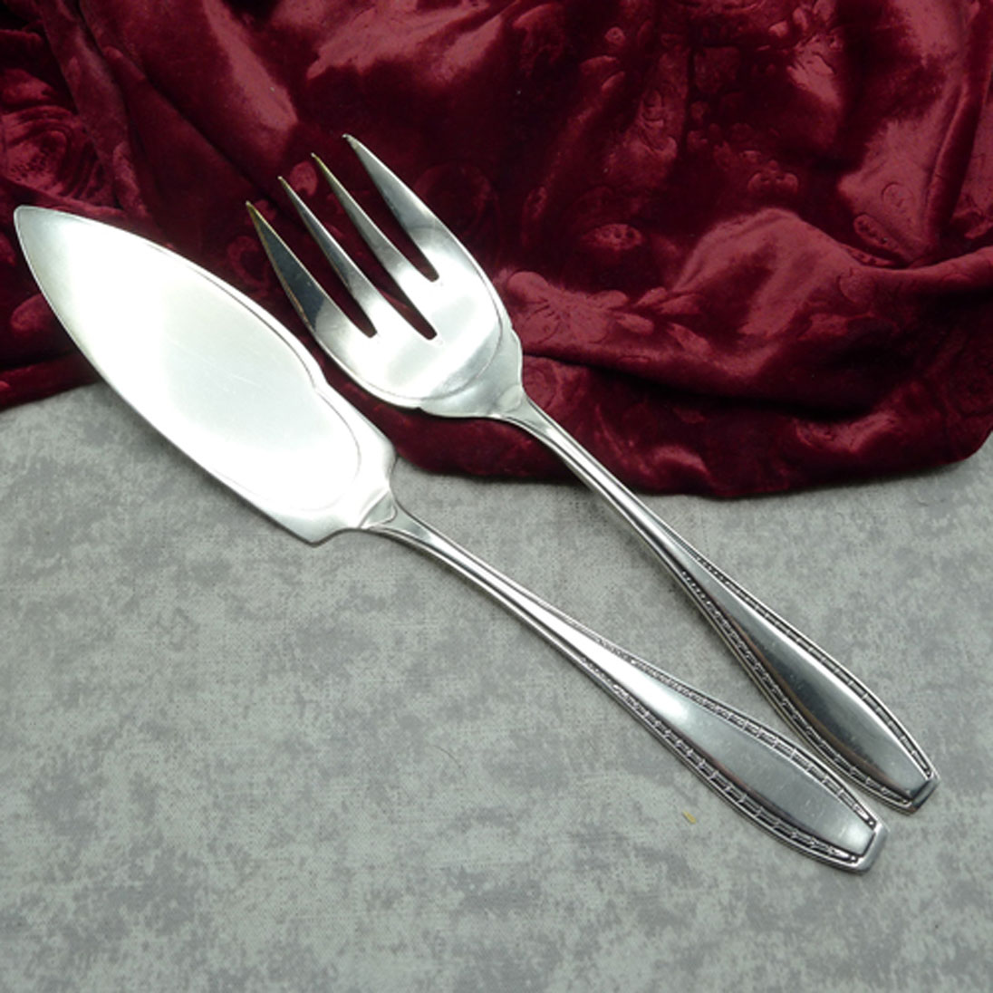 Wellner 284 Fischvorlegebesteck 90 versilbert