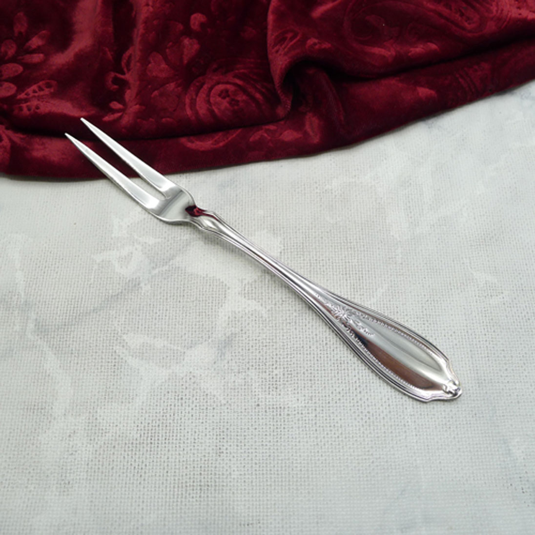 WMF Englische Rose Fleischgabel 90 versilbert