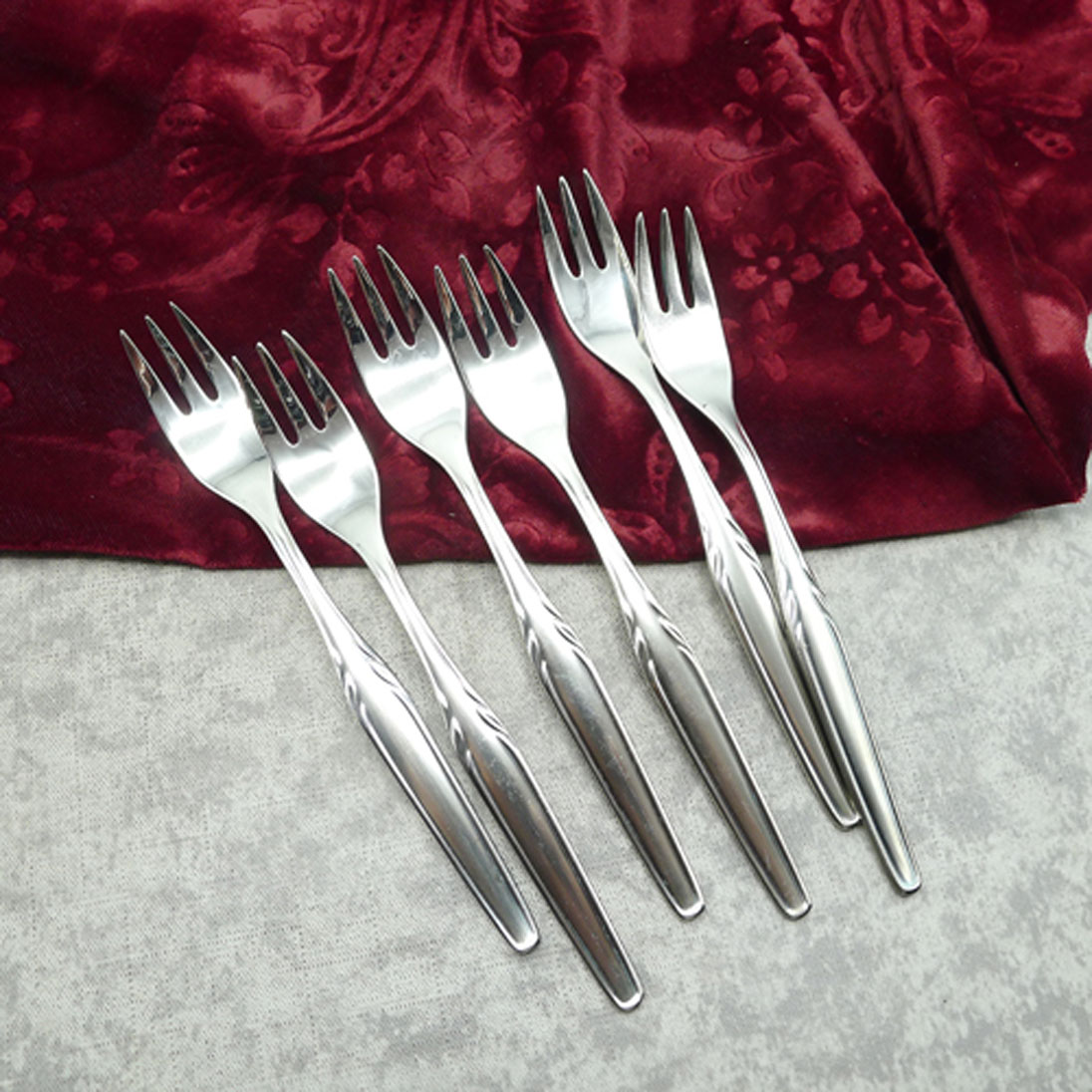 WMF Paris 6 Kuchengabeln 90 versilbert
