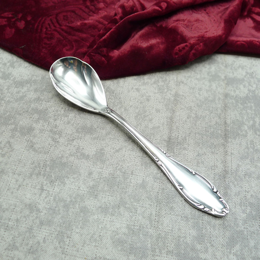 Wellner 398 Mozart Geleelöffel / Eislöffel 90 versilbert