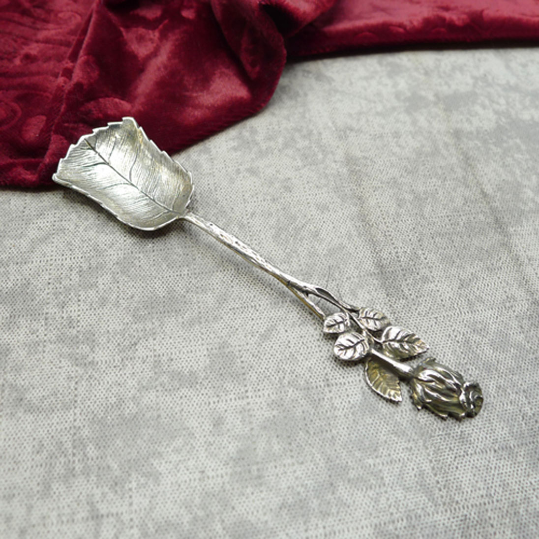 Hildesheimer Rose Zuckerlöffel 800 Silber