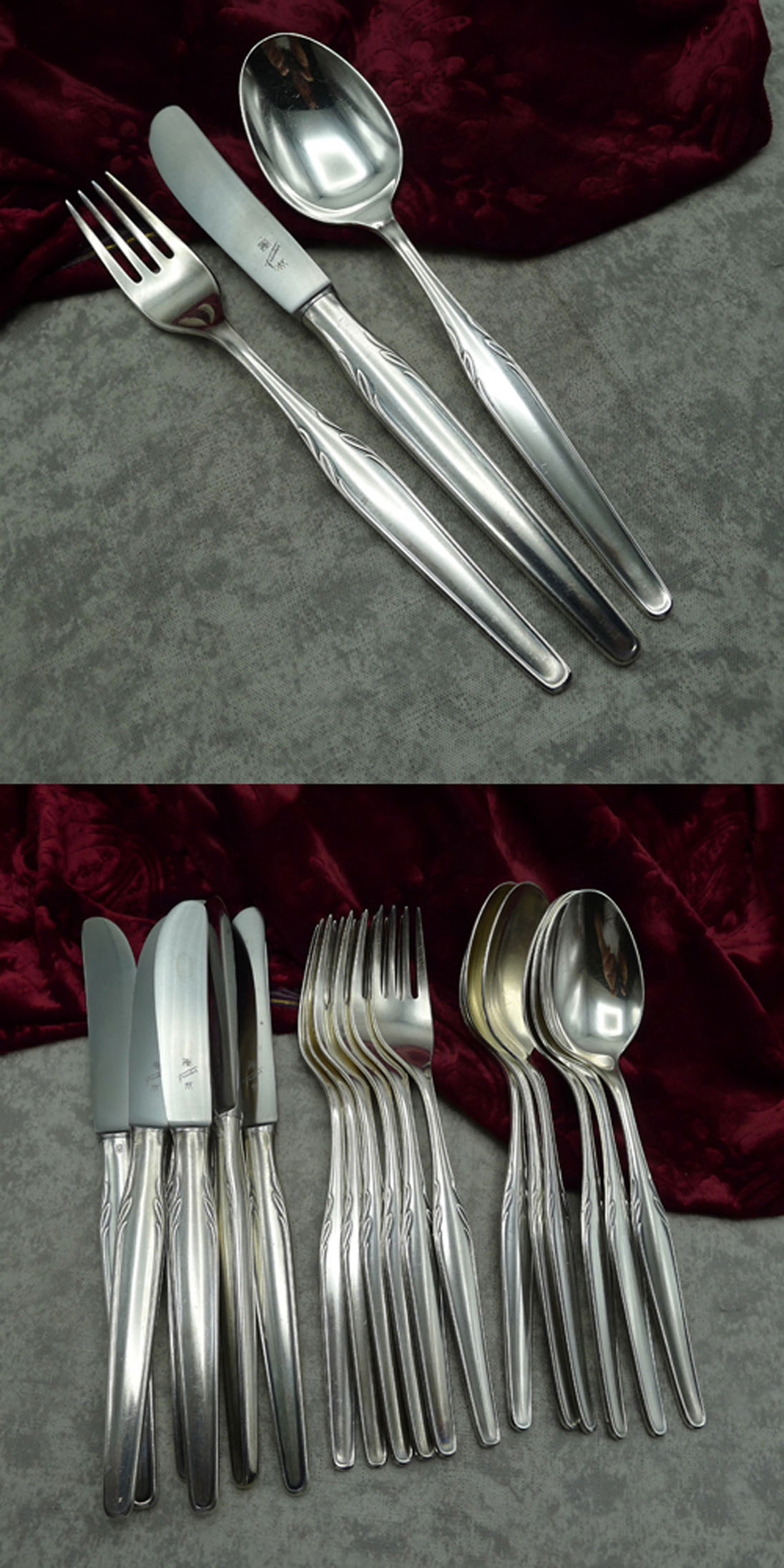 WMF Paris Tafelbesteck 6 Personen 90 versilbert