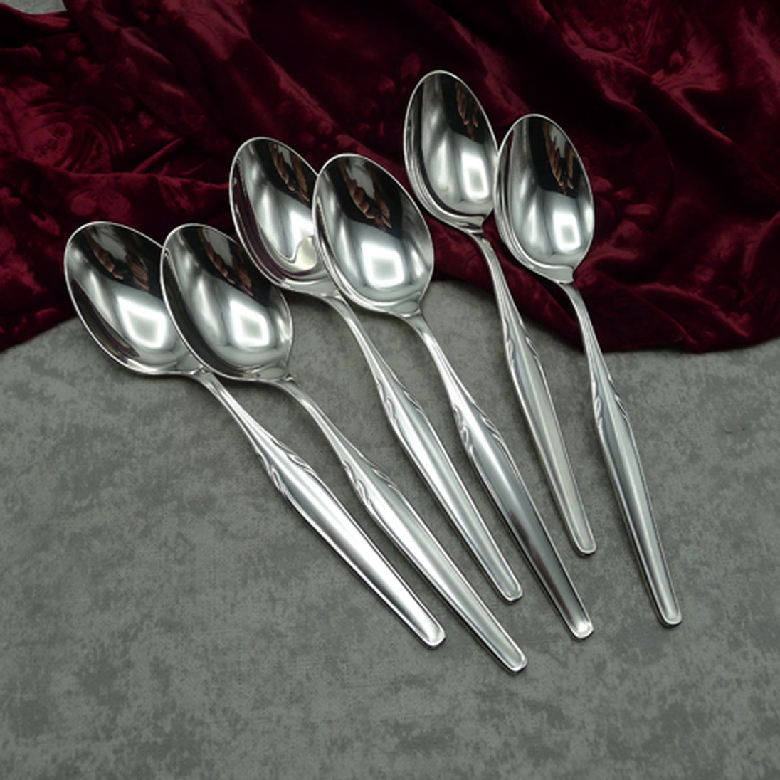 WMF Paris 6 Dessertlöffel 19cm 90 versilbert