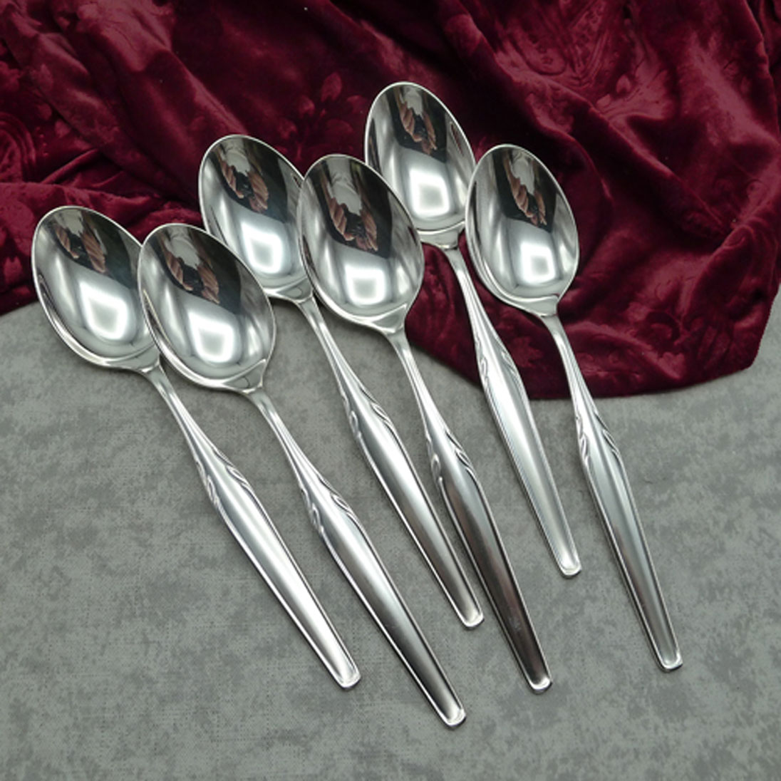 WMF Paris 6 Dessertlöffel 19cm 90 versilbert