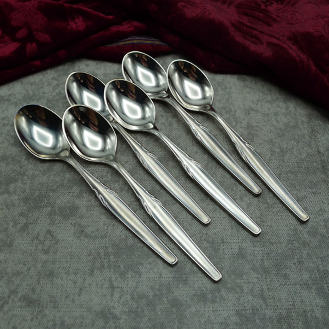 WMF Paris 6 Mokkalöffel 10,9cm 90 versilbert