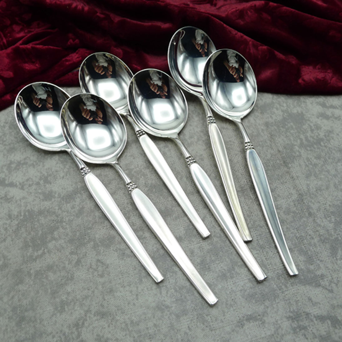 Robbe & Berking Royal 6 Tassenlöffel 15,5cm 90 versilbert