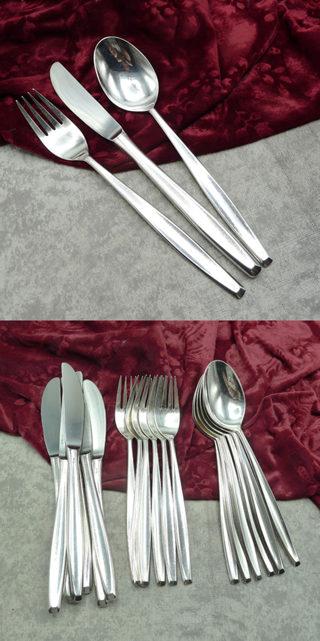 BSF 109 Madame Tafelbesteck 6 Personen 90 versilbert