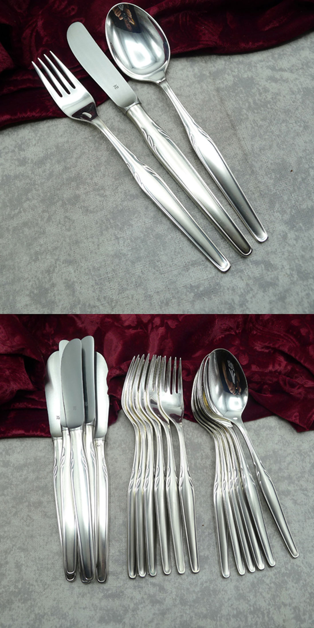 WMF Paris Tafelbesteck 6 Personen 90 versilbert