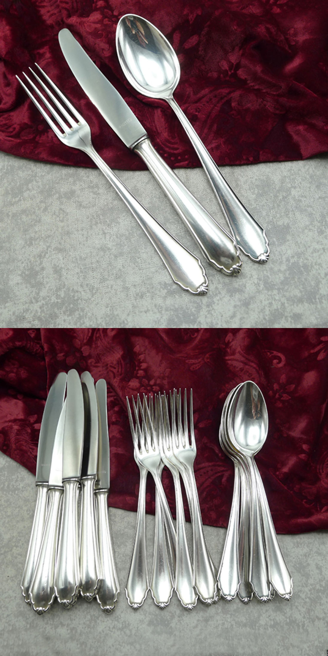 BSF 96 Tafelbesteck 6 Personen 90 versilbert