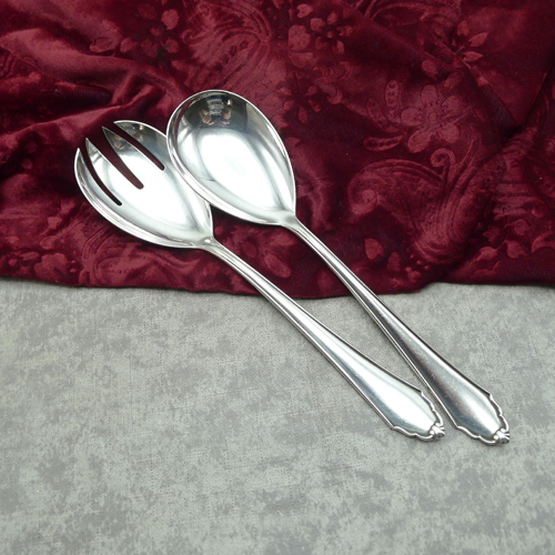 BSF 96 Salatbesteck groß 22cm 90 versilbert