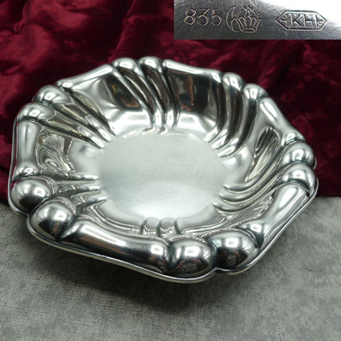 Schale 835 Silber 17,8cm