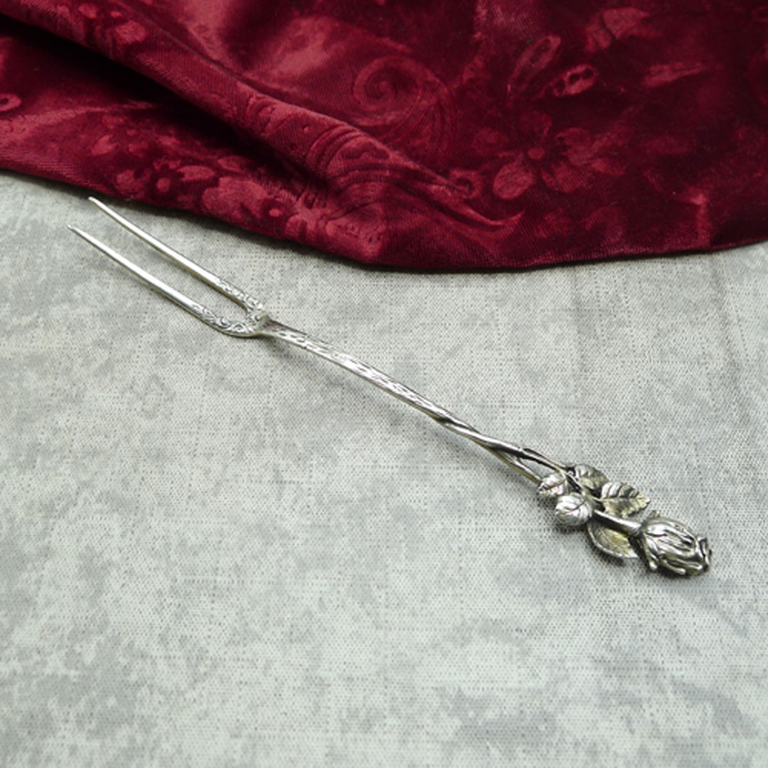 Hildesheimer Rose Fleischgabel 800 Silber