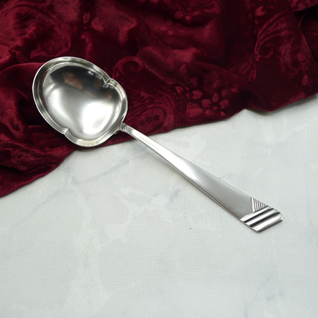 OKA 129 Art Deco Kartoffellöffel 90 versilbert
