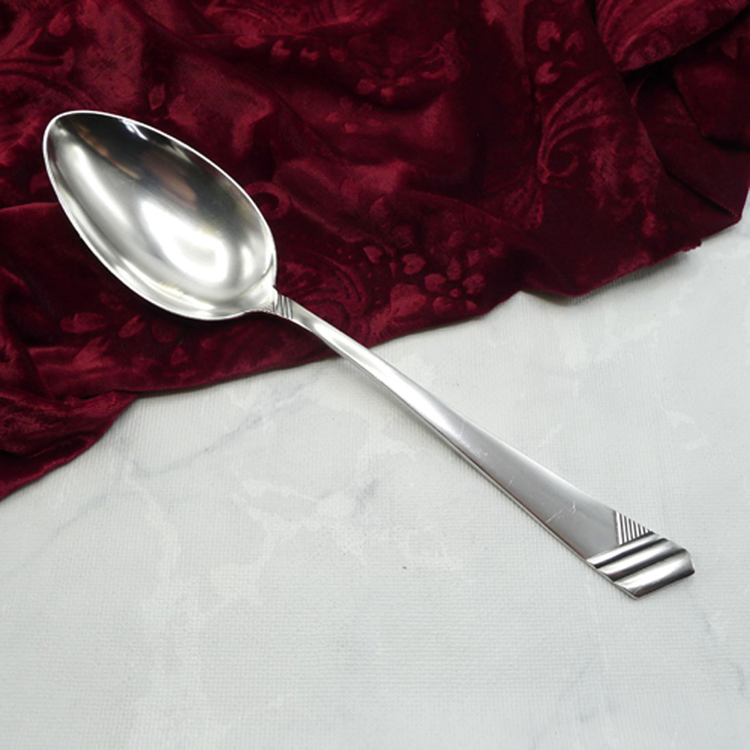 OKA 129 Art Deco Gemüselöffel 90 versilbert
