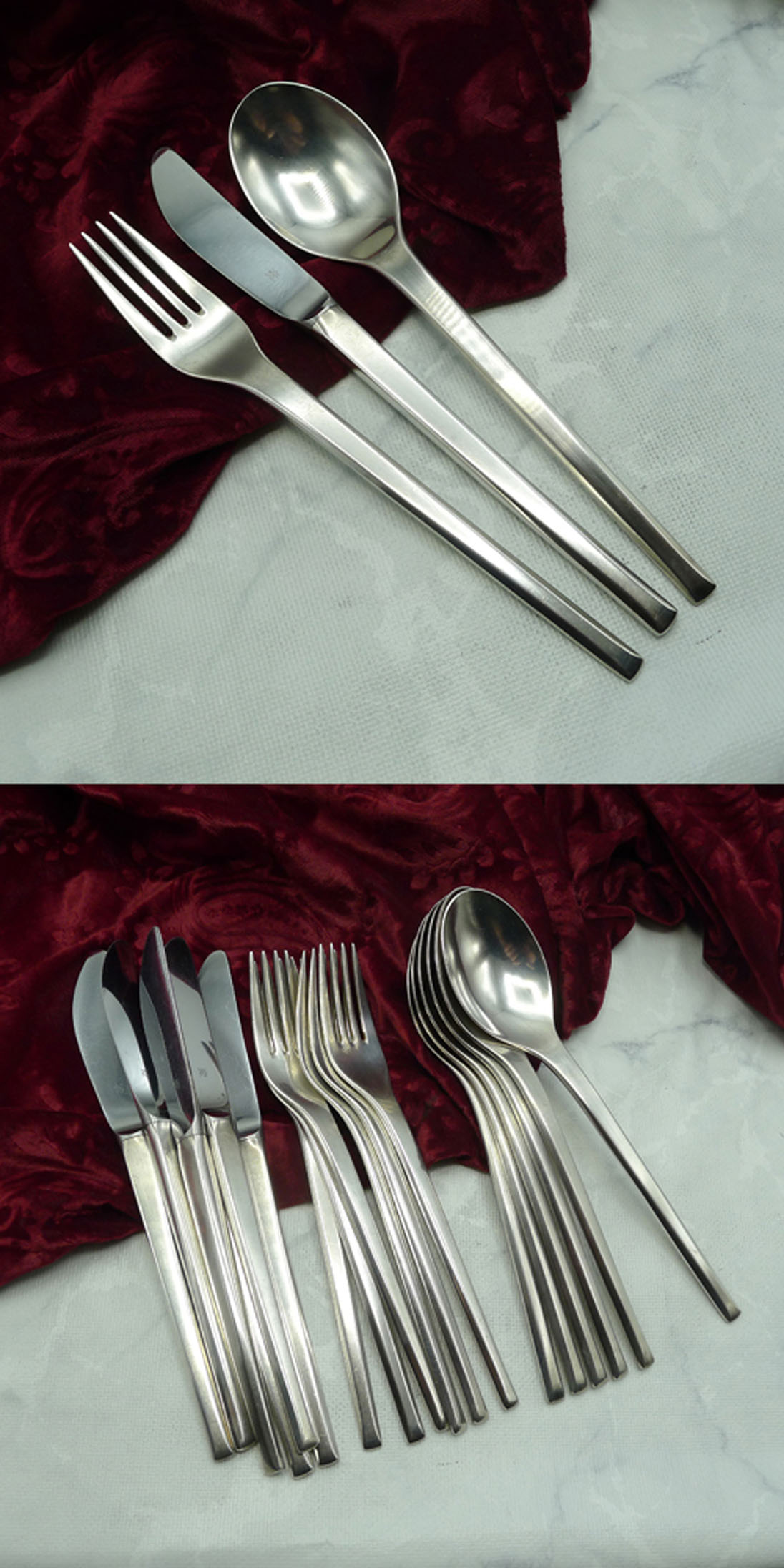 WMF Helsinki Tafelbesteck 6 Personen 90 versilbert