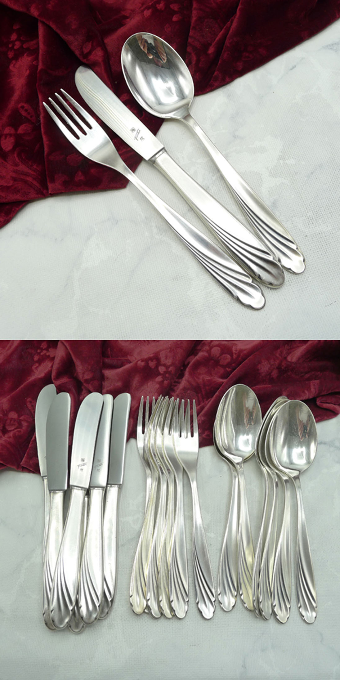 WMF Wien Tafelbesteck 6 Personen 90 versilbert