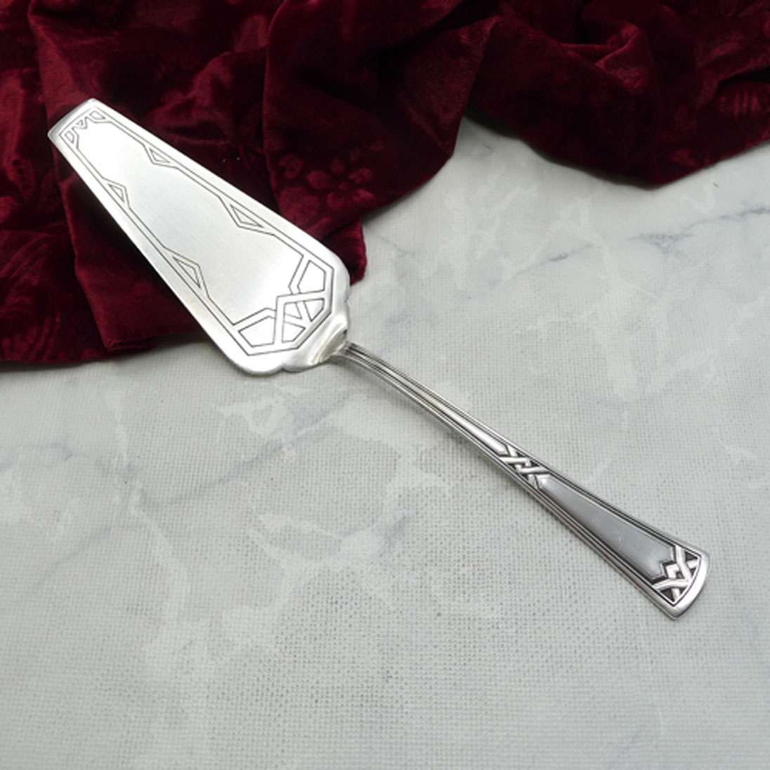 Erbe Ideal Jugendstil Tortenheber versilbert
