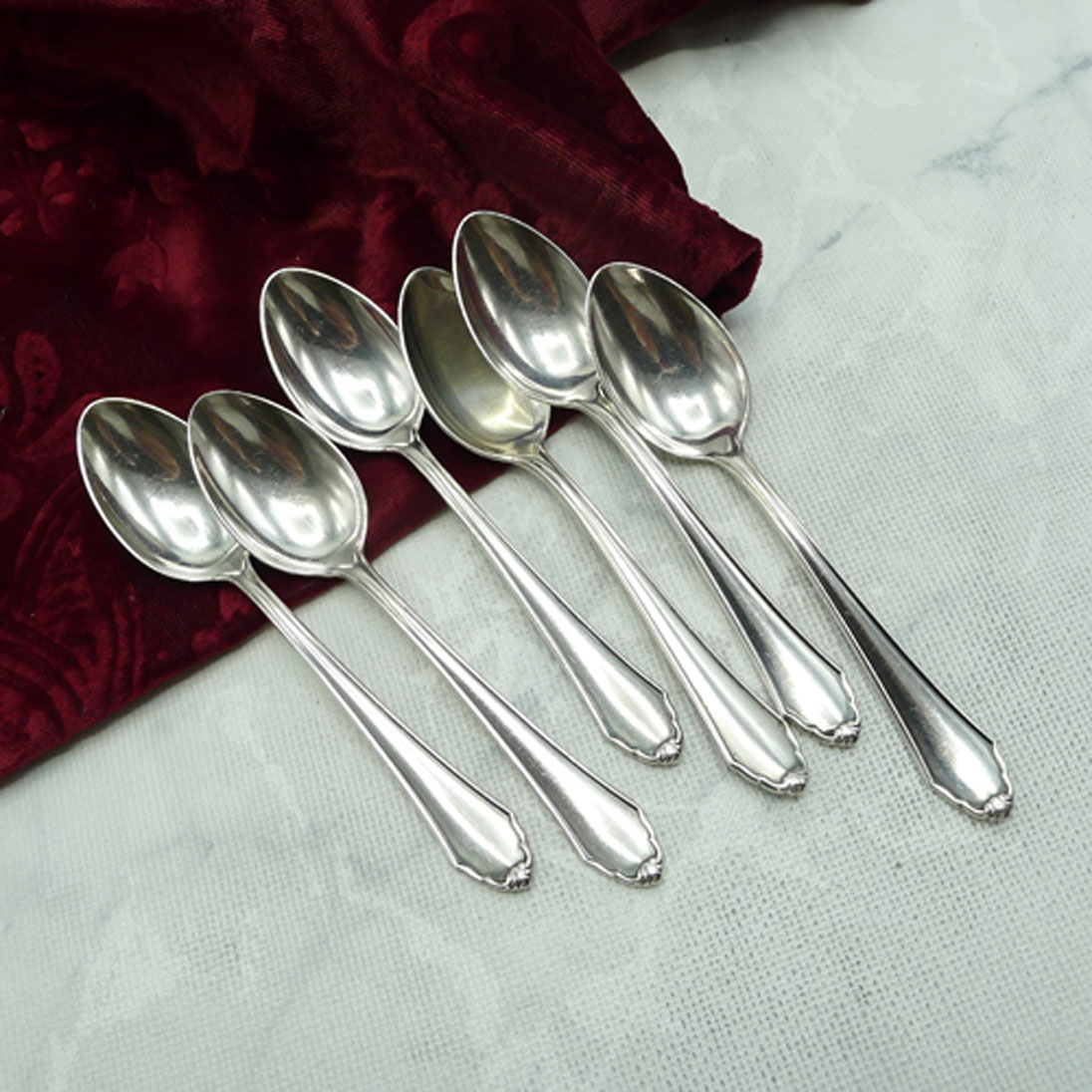 BSF 96 6 Teelöffel 12,4cm 90 versilbert