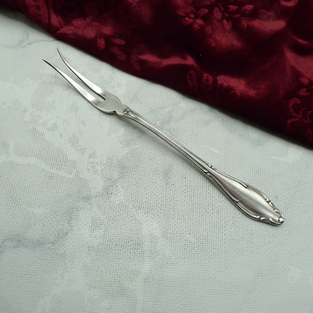 Wellner 398 Mozart Fleischgabel 90 versilbert NEU