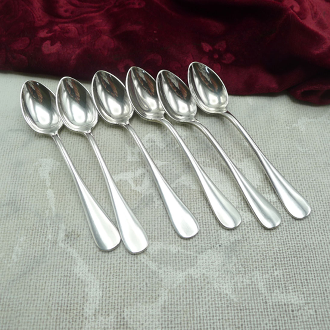 Wellner div 6 Mokkalöffel 10cm 90 versilbert