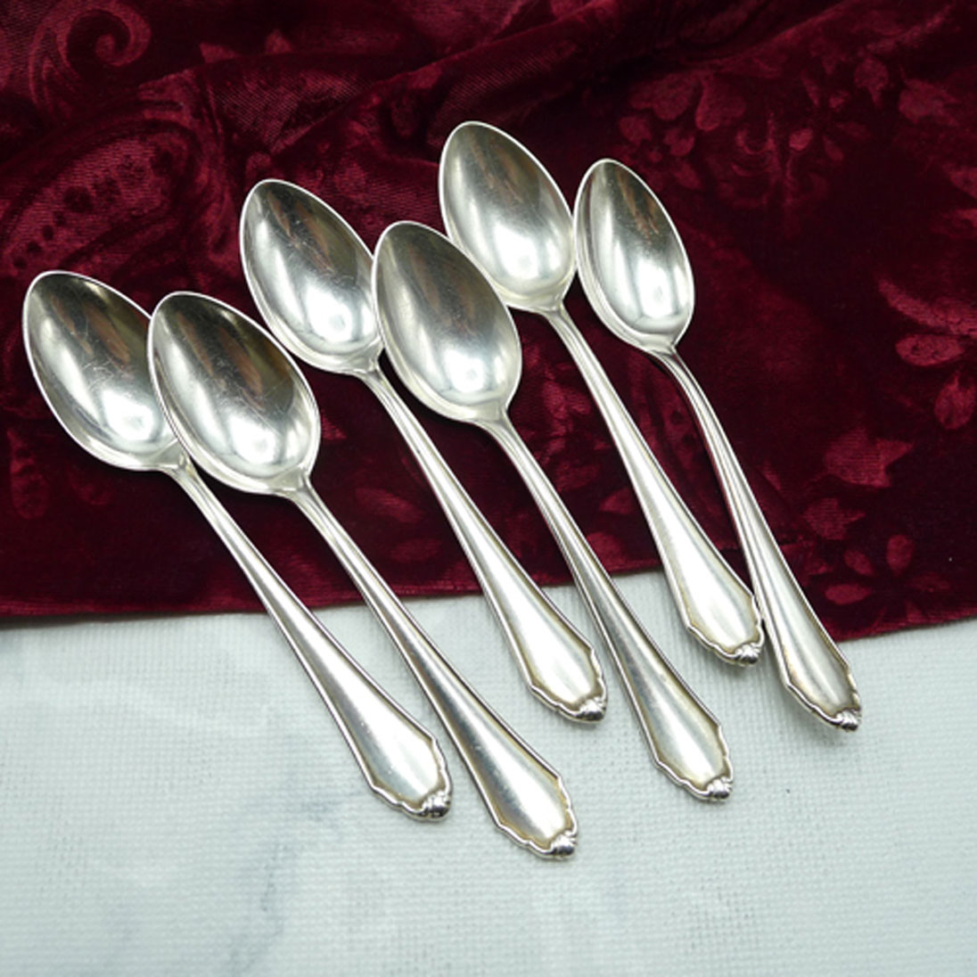 BSF 96 6 Teelöffel 12,4cm 90 versilbert