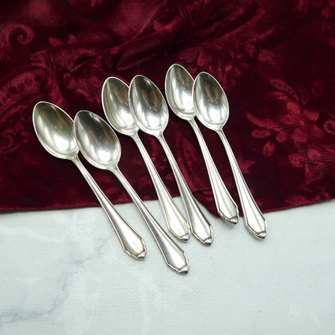 BSF 96 6 Teelöffel 12,4cm 90 versilbert
