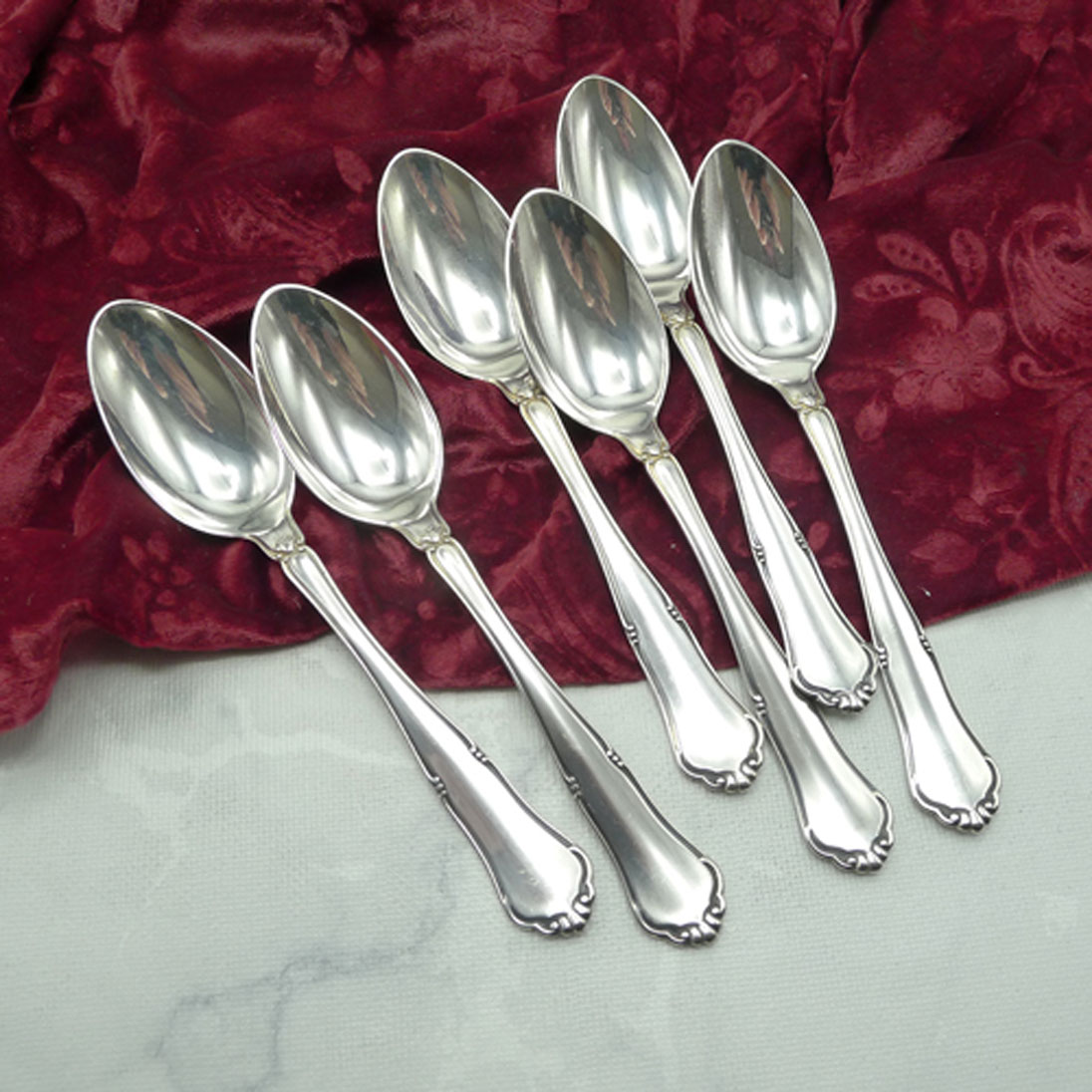 Bruckmann 640 6 Dessertlöffel 18,5cm 90 versilbert