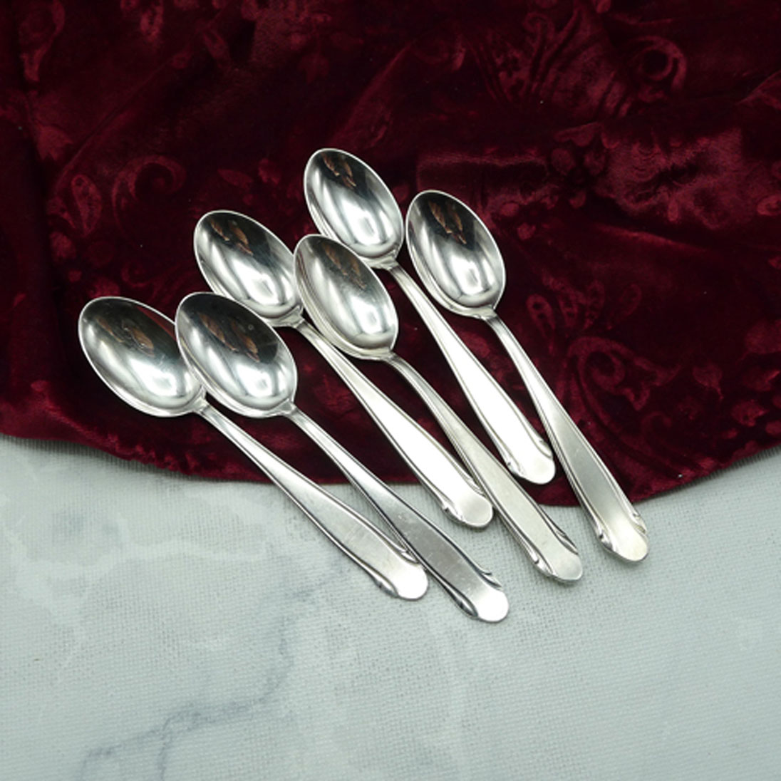 WMF 3300 6 Kaffeelöffel 90 versilbert