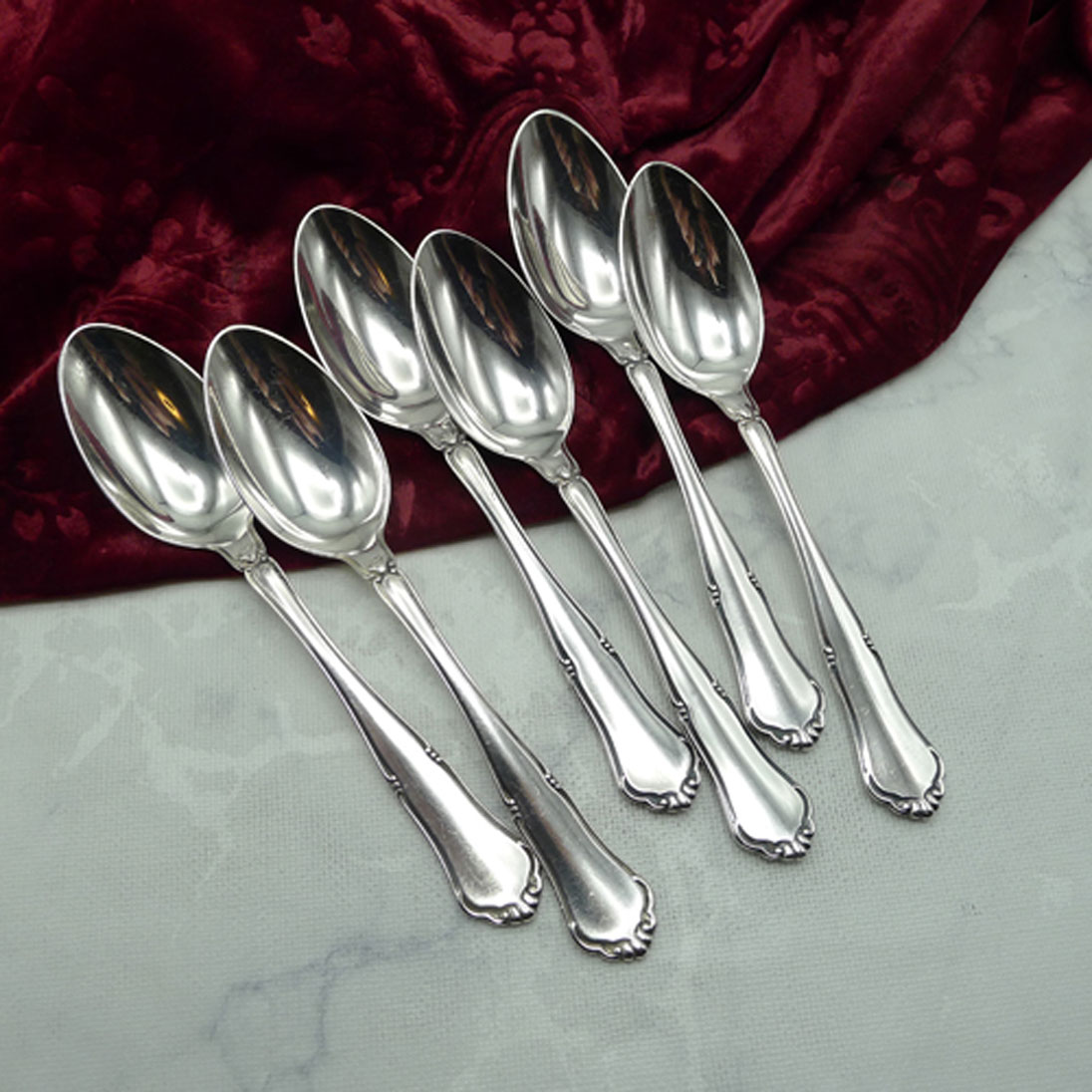 Bruckmann 640 6 Dessertlöffel 18,5cm 90 versilbert
