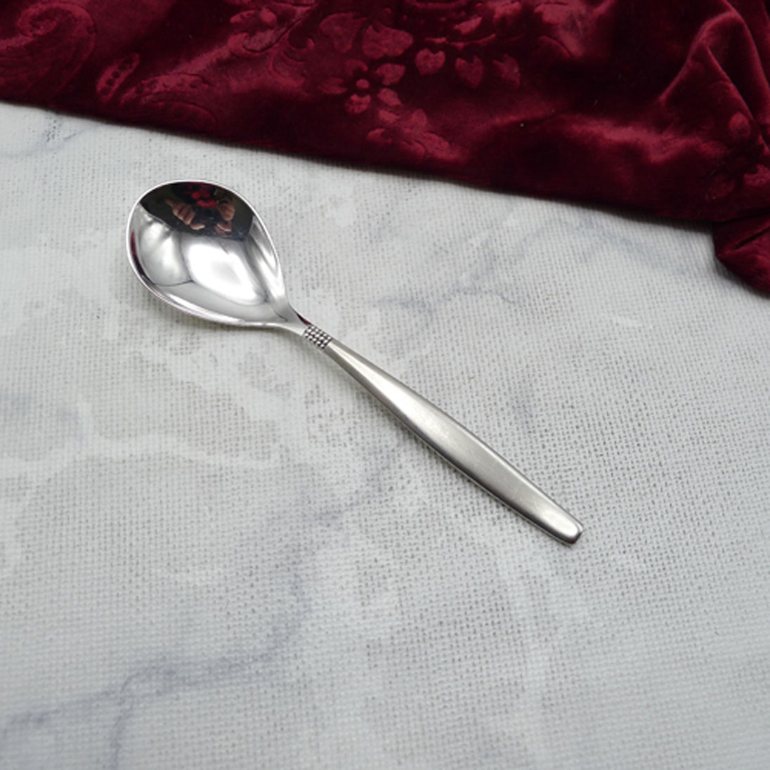 BSF 111 Dänisch Perl Zuckerlöffel 90 versilbert